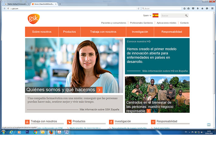 GSK renueva su web en España