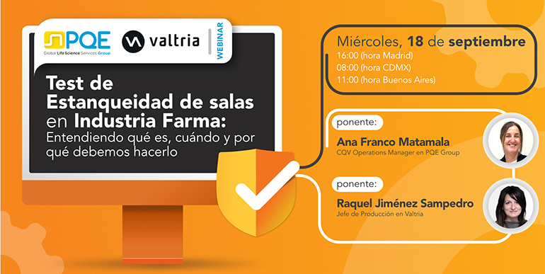 Webinar gratuito: Test de estanqueidad de salas en la industria farmacéutica