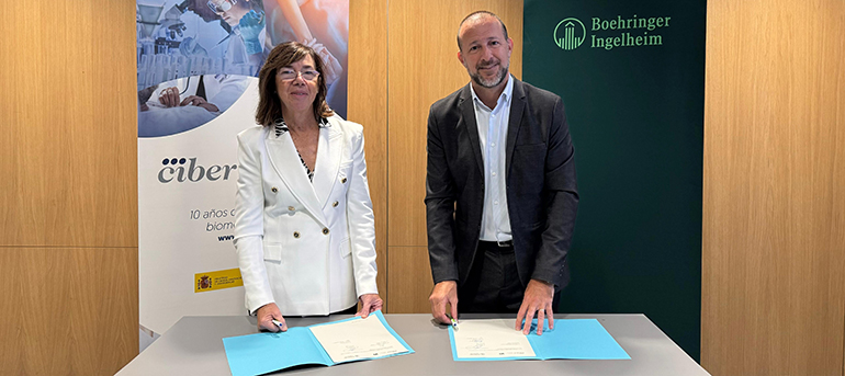 Boehringer Ingelheim, primera compañía farmacéutica que firma un protocolo general de actuación con CIBER para la promoción de la investigación biomédica