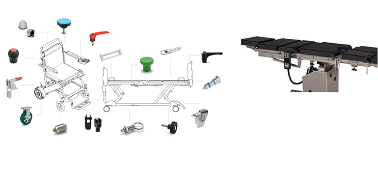 Componentes estándar para equipamiento sanitario