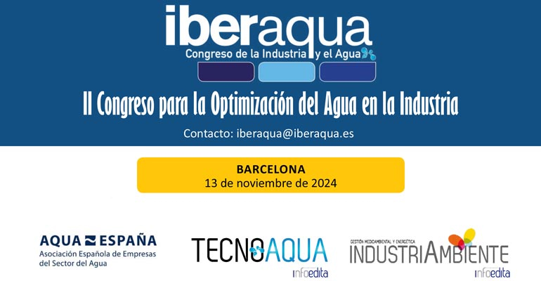 Infoedita presenta Iberaqua 2024, congreso para la optimización del agua en la industria